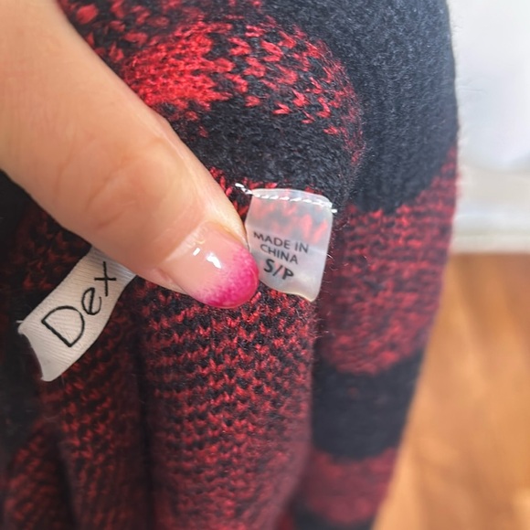 Dex Buffalo Plaid Shacket Jacket Sweater Cardigan Sz S - Picture 4 of 6